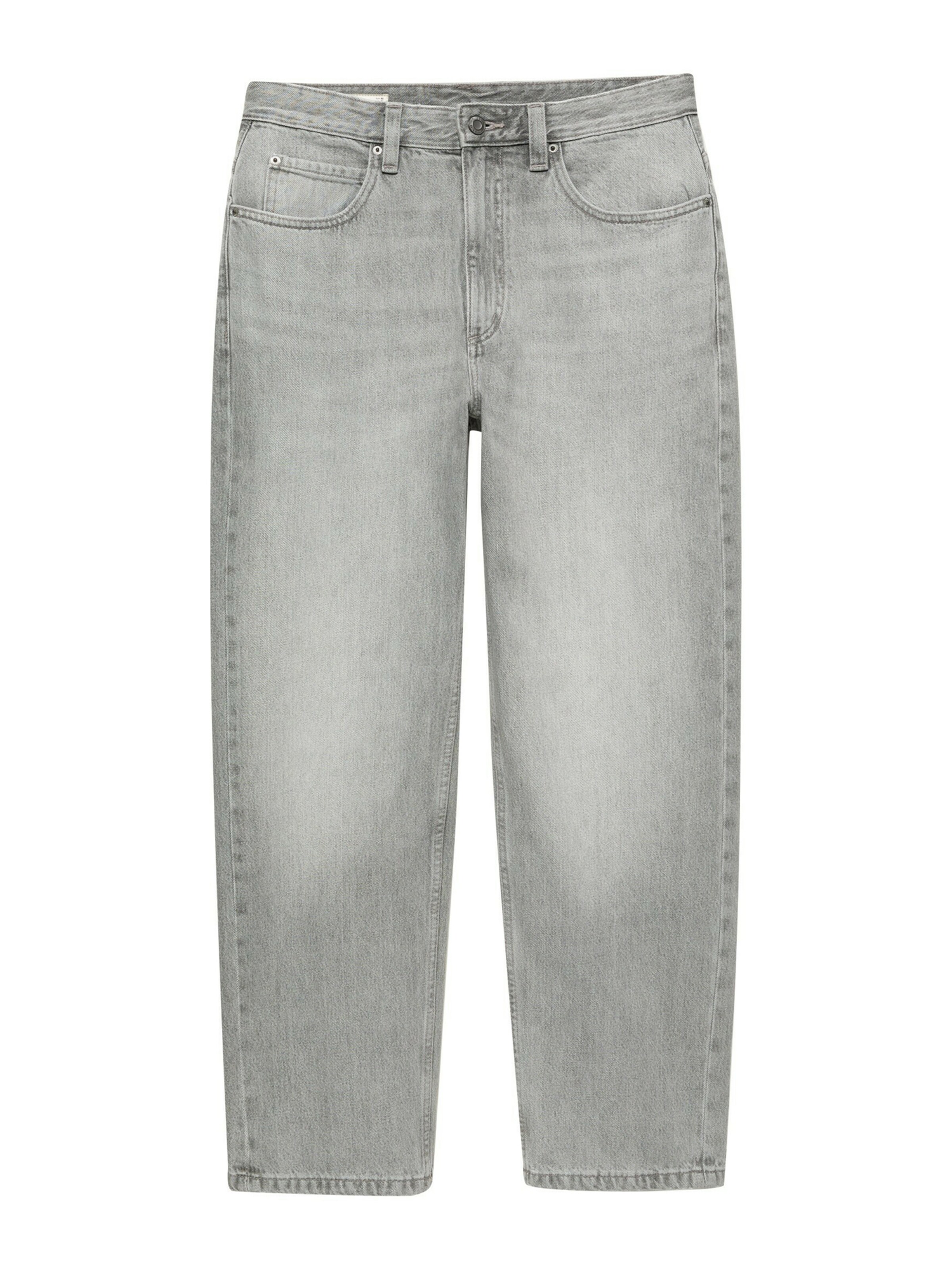 Jeans de la Pull&Bear pe gri: față