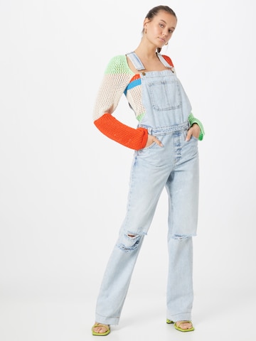 River Island Dungaree jeans in Blue: front