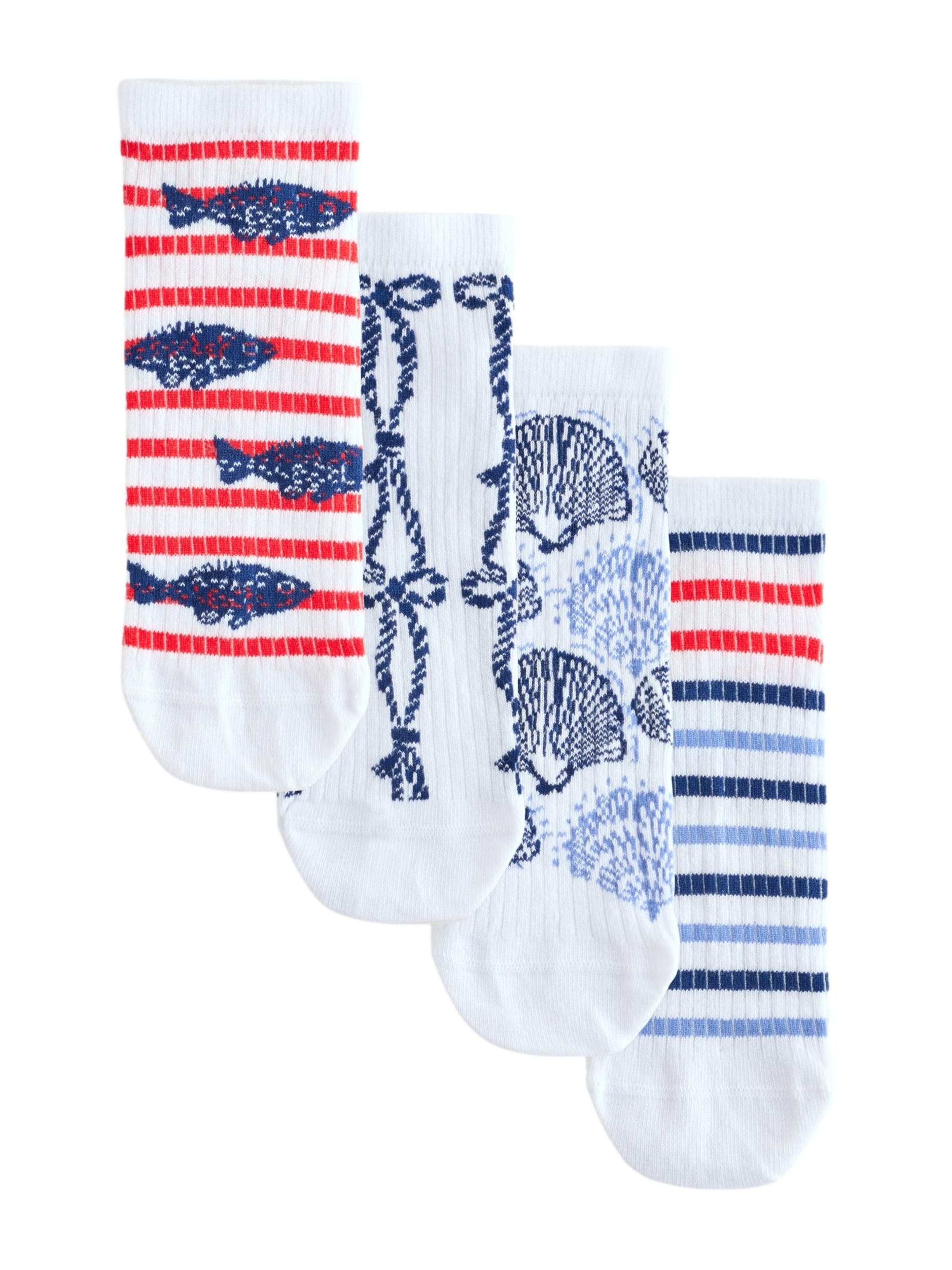 Chaussettes Next en blanc : devant