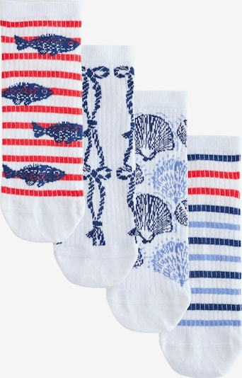 Next Čarape u mornarsko plava / svijetloplava / crvena / bijela, Pregled proizvoda