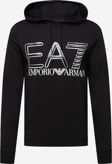 EA7 Emporio Armani Sweatshirt em preto / branco, Vista do produto