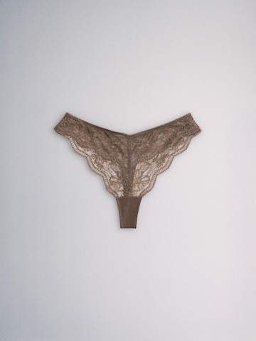 The Set - Tanga en beige