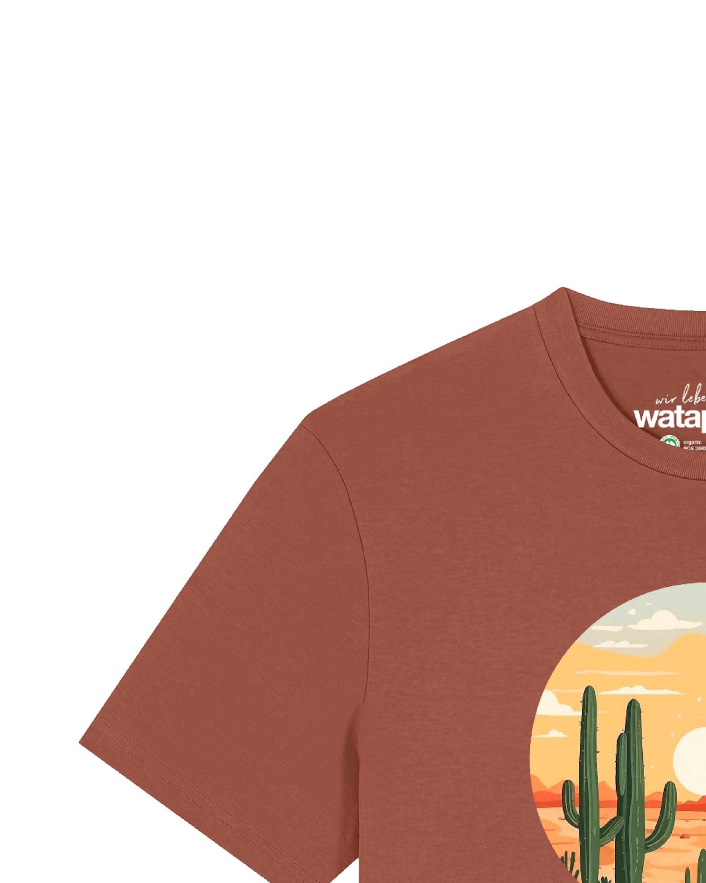 T-Shirt 'Sonnenuntergang In Der Wüste' Watapparel en rouge