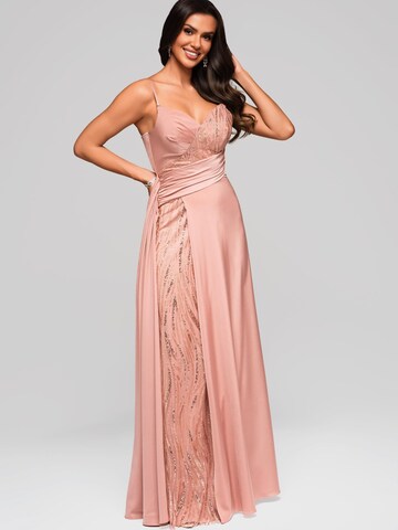 Ombre Abendkleid in Pink