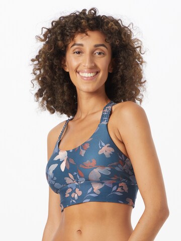 Marika Bralette Sports bra 'PAISLEY' in Blue: front