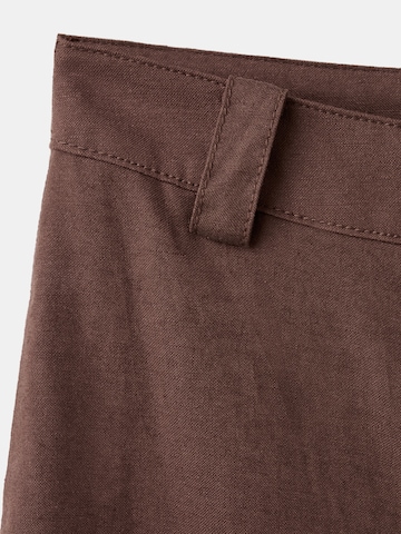 MANGO Wide Leg Housut 'BARRIE' värissä ruskea