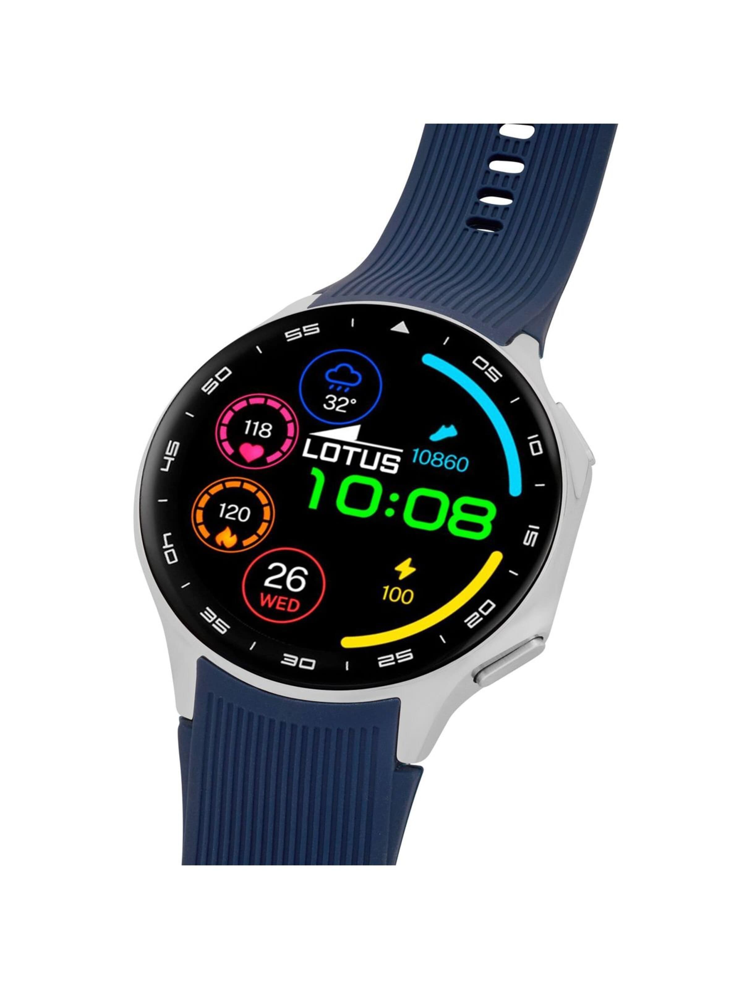 Montre digitale Lotus en argent