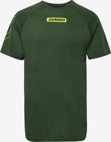 T-Shirt fonctionnel 'TOPAZ' Hummel en vert : devant