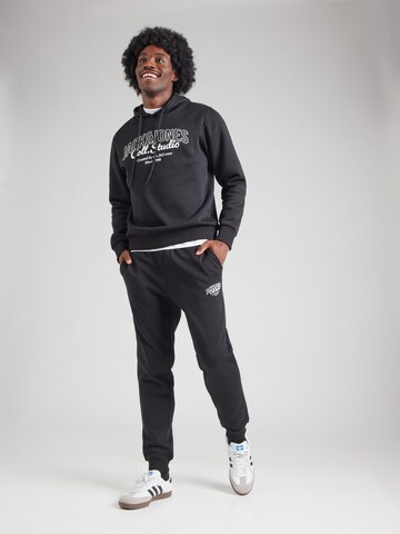 JACK & JONES Sweatsuit 'JJMakoto' in Black: front