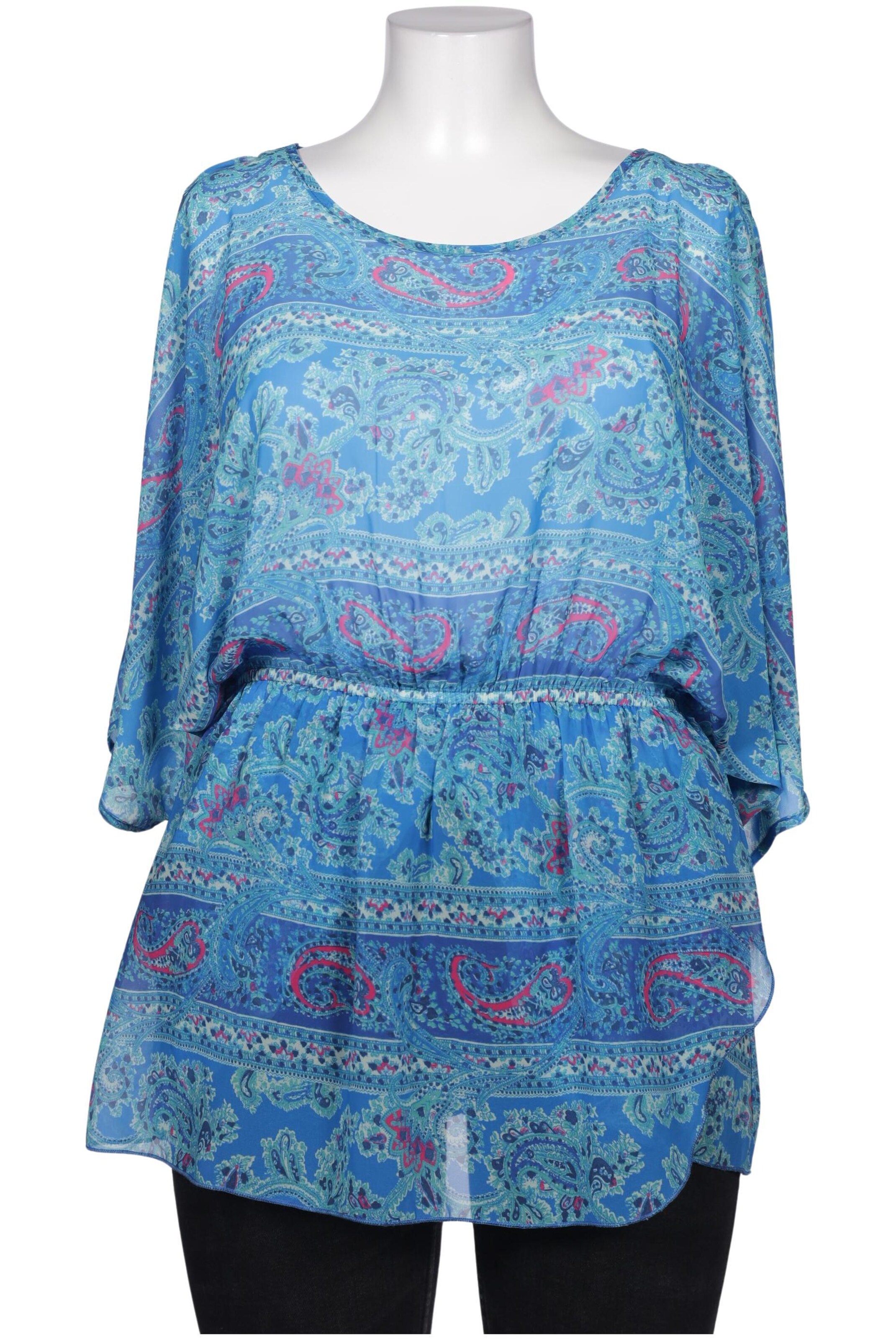 Juicy Couture Bluse XL in Blau: Vorderseite