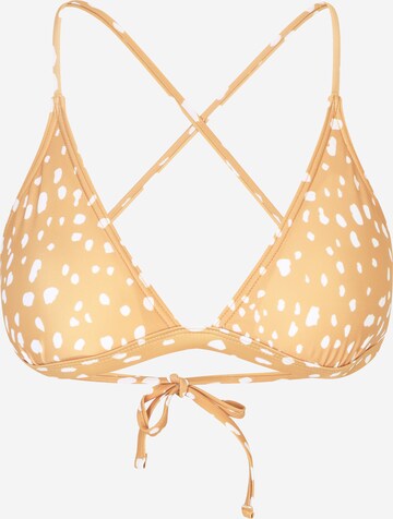 RIP CURL Triangle Bikini Top in Yellow: front