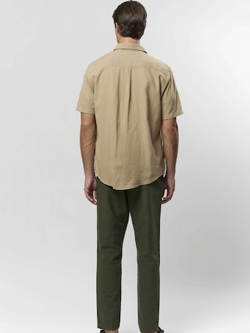 U.S. POLO ASSN. Comfort fit Button Up Shirt ' Flori Linen ' in Beige