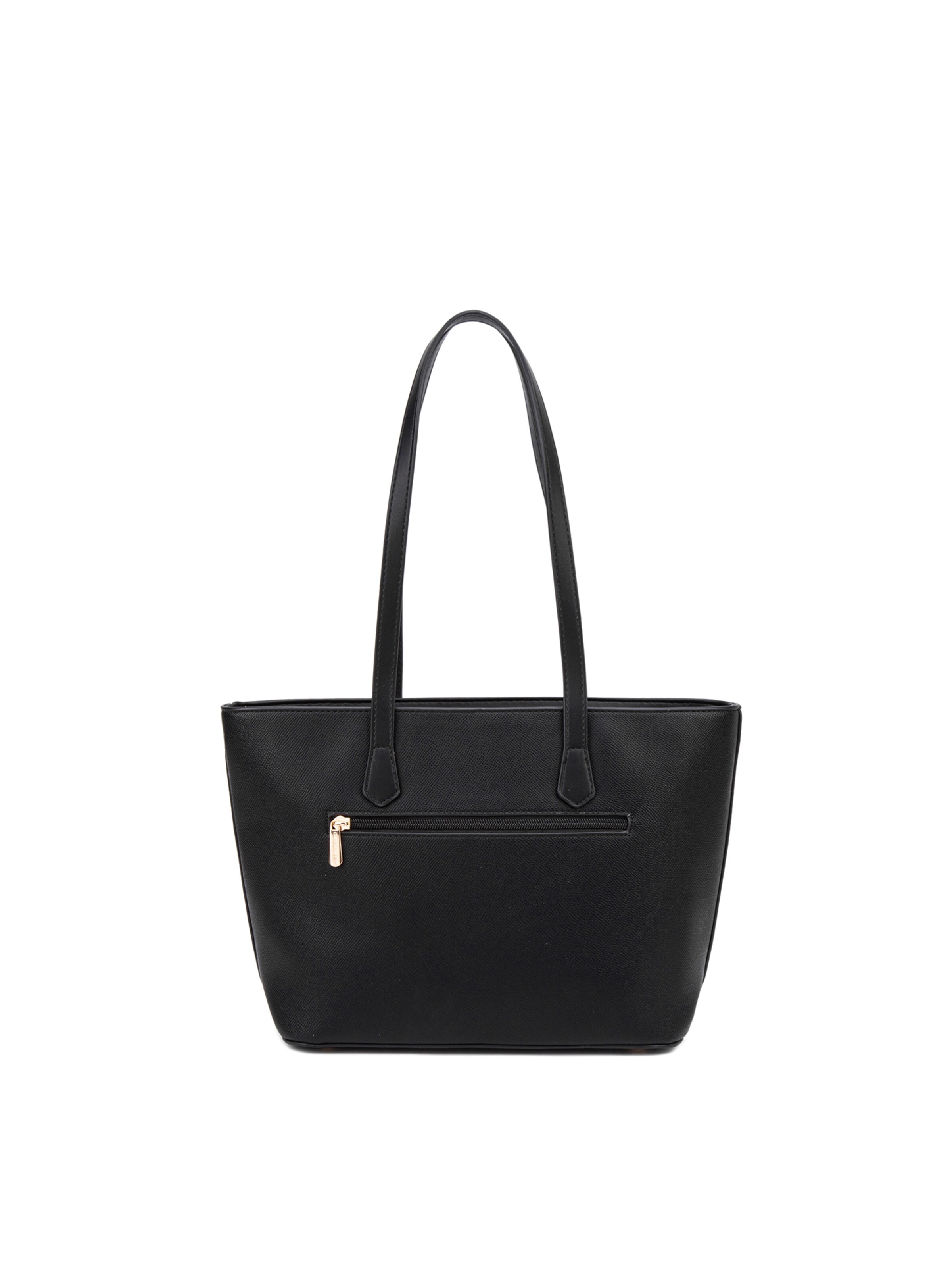 Borsa a spalla 'Borsa a Spalla Donna Vegan Leather 36x23 cm - Chiusura Zip' di David Jones in nero