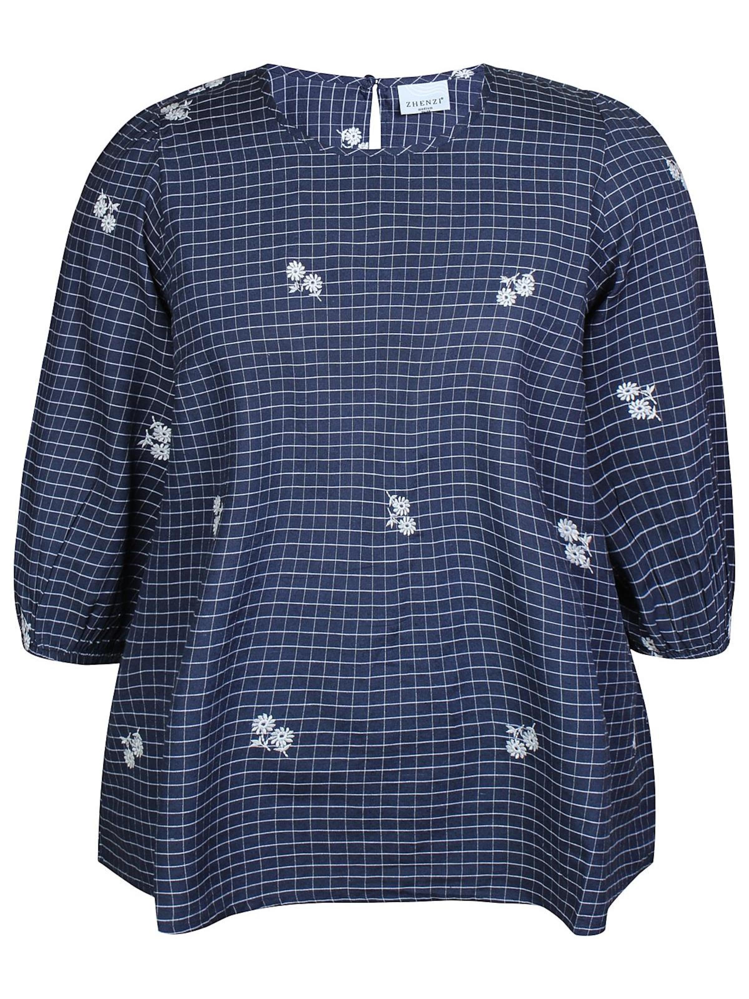 Zhenzi Blouse 'Amber 1197' in Blauw: voorkant