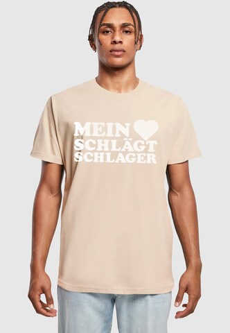 T-Shirt 'MHSS' Merchcode en beige : devant