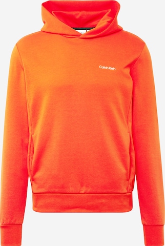 Sweat-shirt Calvin Klein en orange : devant