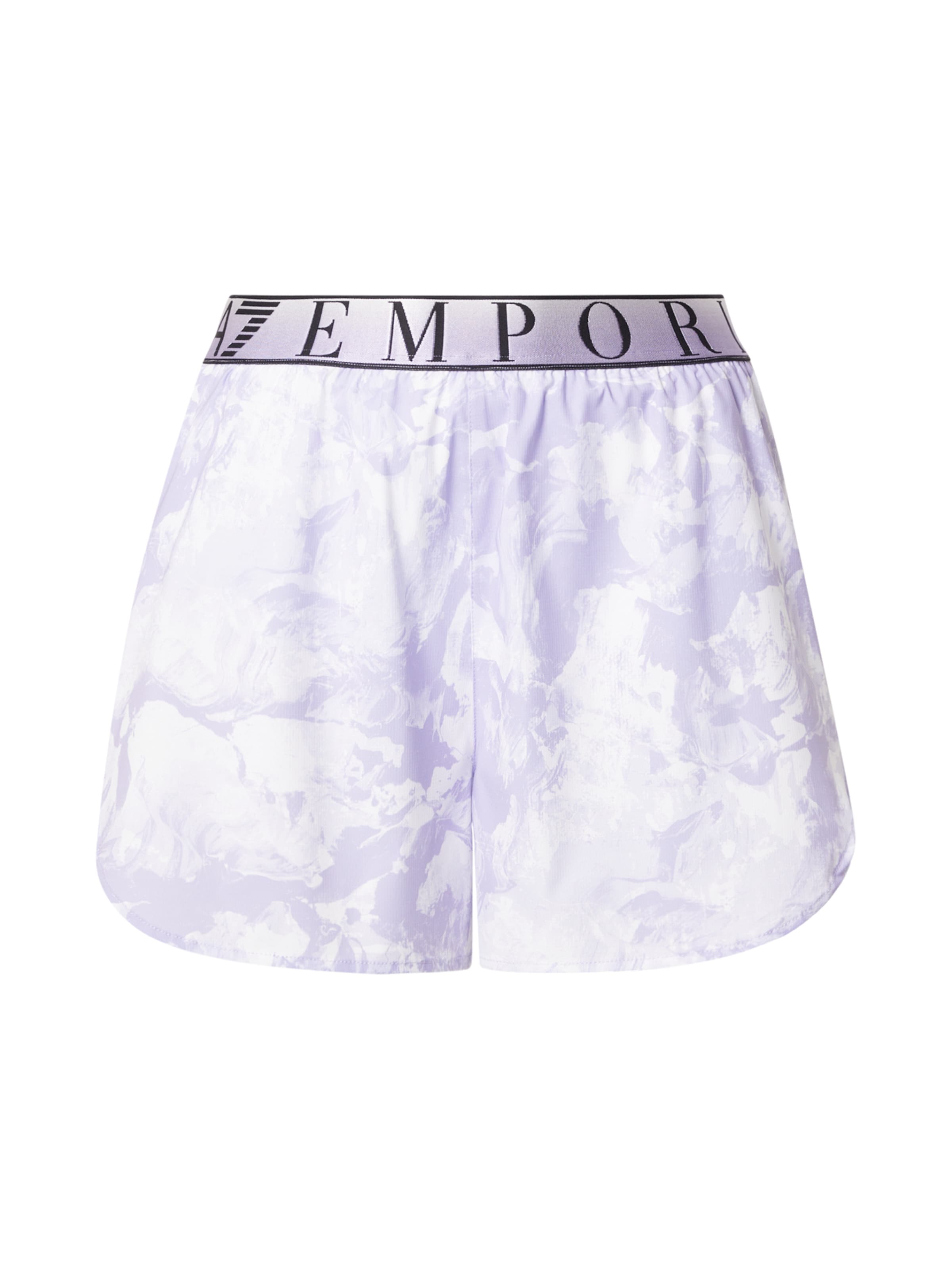 EA7 Emporio Armani Športne hlače | sivka / črna / bela barva, Prikaz izdelka