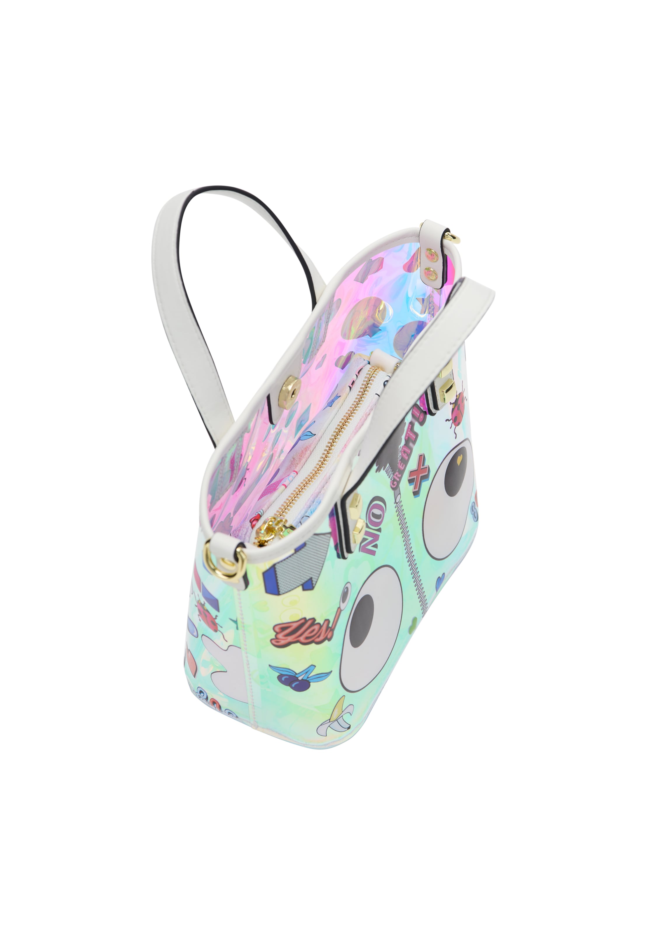 MYMO Handtas 'Pop Eyetheme' in Gemengde kleuren