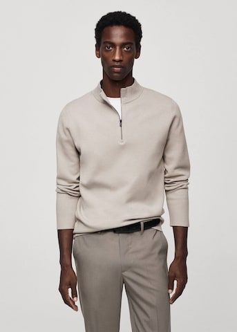 MANGO MAN Sweatshirt 'luxusp' in Grau: predná strana