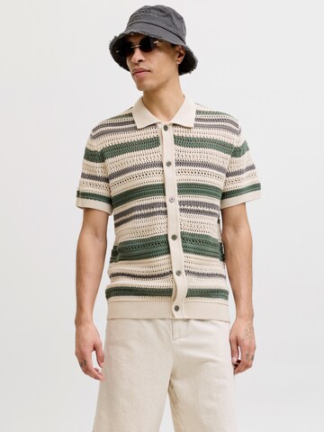 Jack & Jones Premium Kofta 'JPRBLUHAMILTON' i beige: framsida