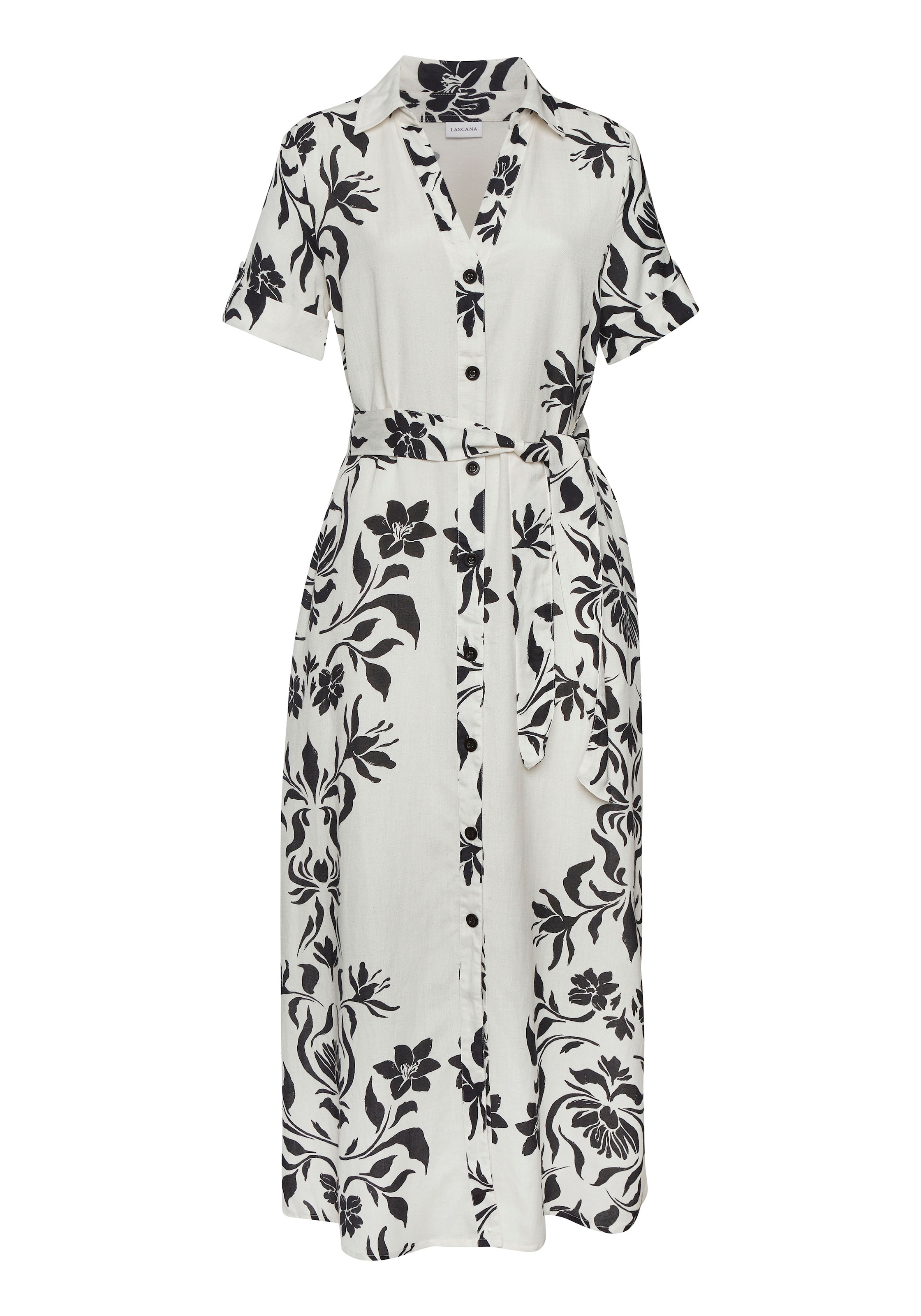 LASCANAKošulja haljina - bež boja: prednji dio