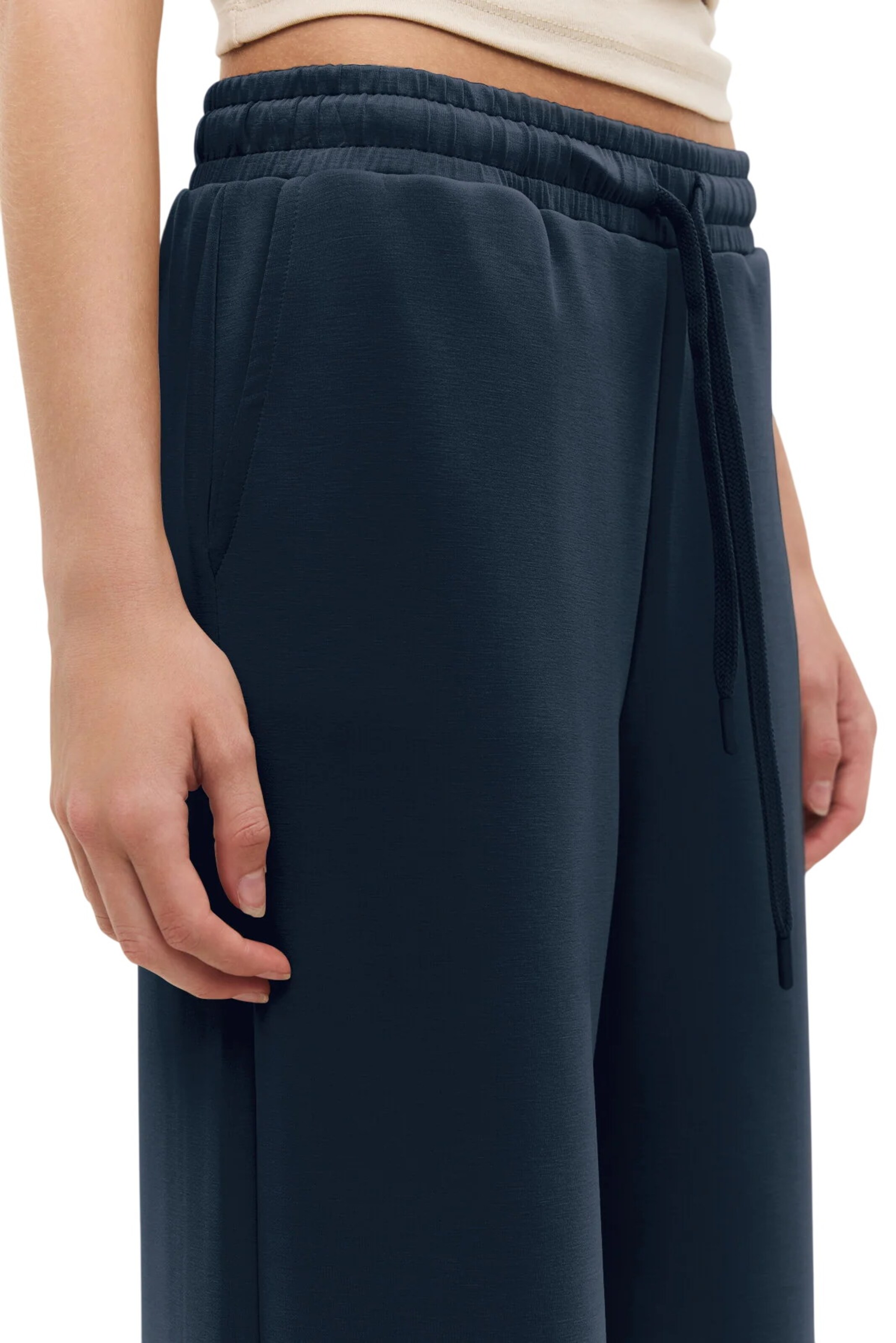 No Matter What Wide leg Broek in Blauw