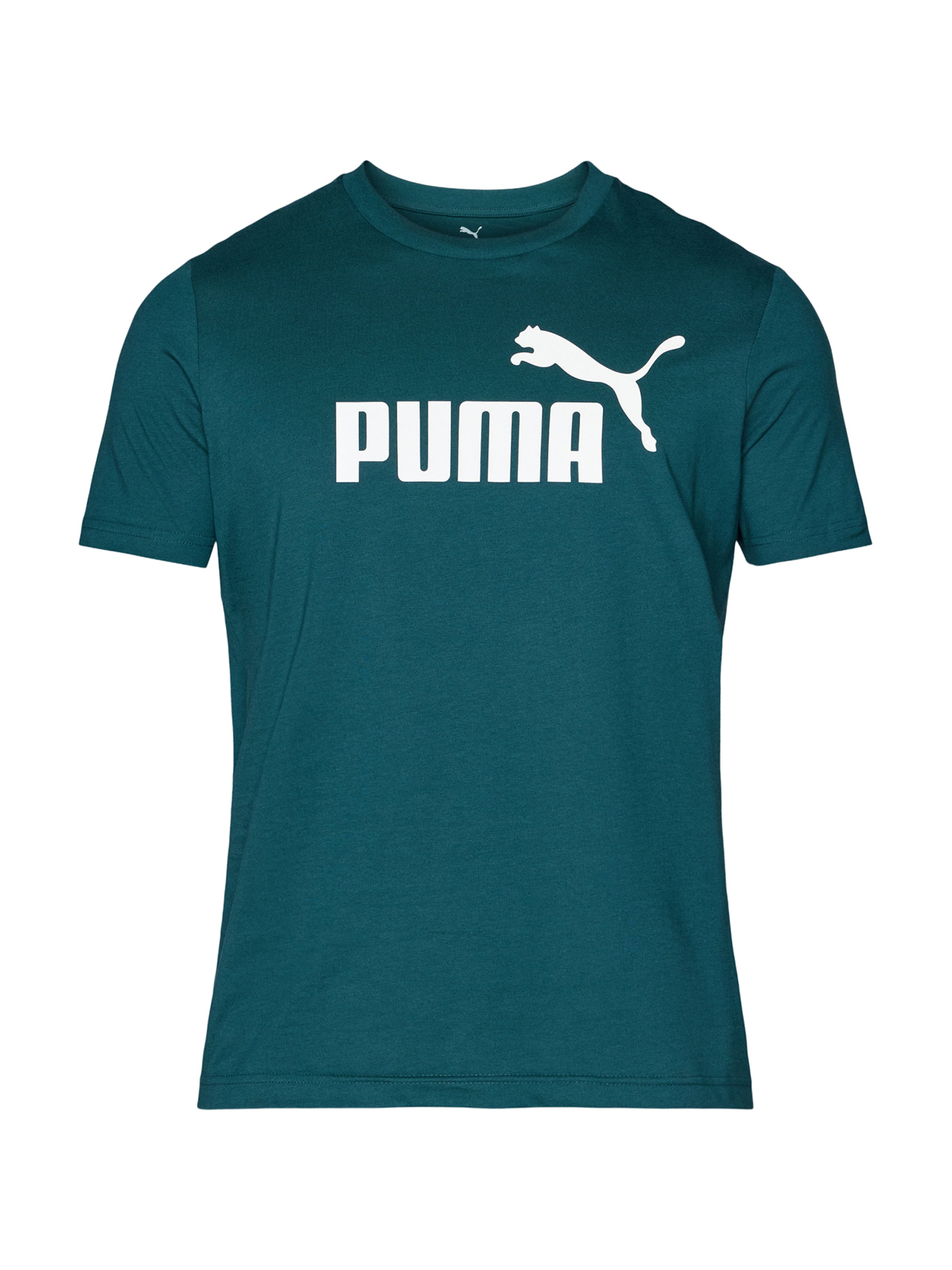 PUMA Футболка 'Ess No. 1' в Зеленый: спереди