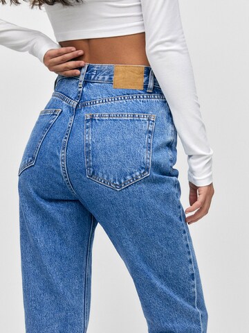 Pull&Bear Tapered Jeans i blå