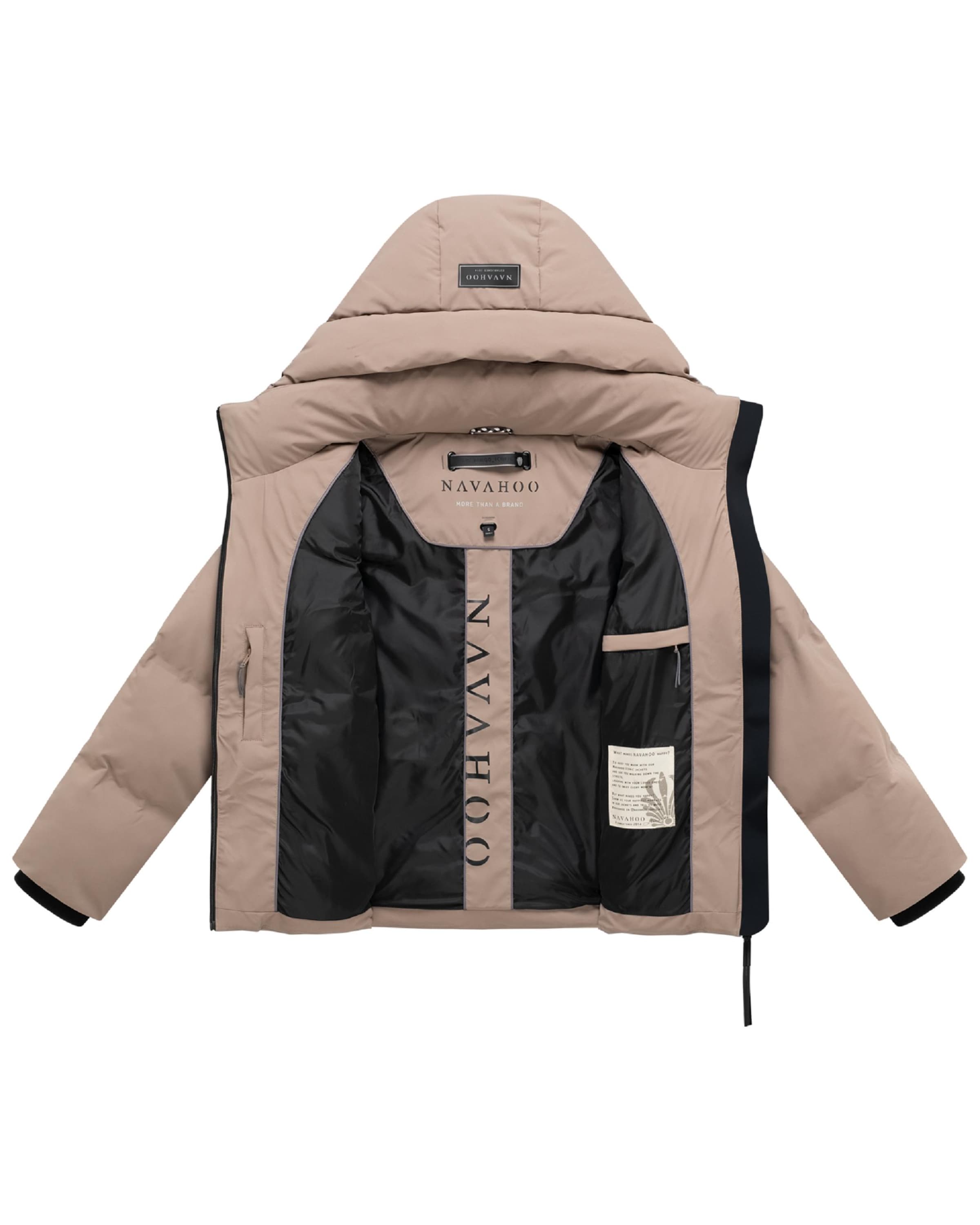 NAVAHOO Winterjas 'Wolkentanz XIV' in Beige