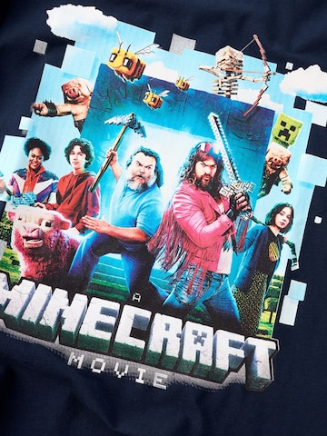 NAME IT Shirts 'Minecraft' i blå