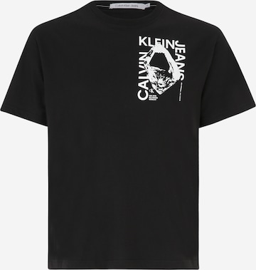 Calvin Klein Jeans Plus Тениска в черно: отпред