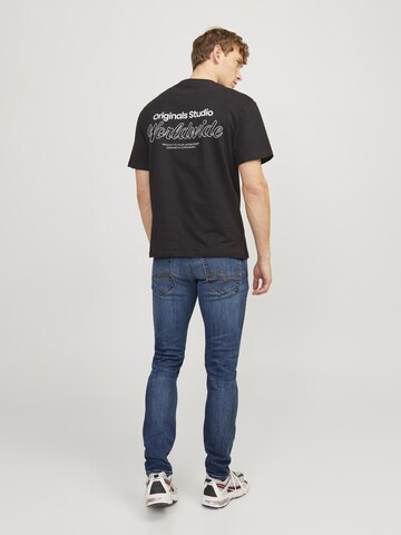 Coupe slim Jean 'JJIGlenn JJFox' JACK & JONES en bleu