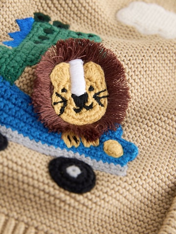 Next Gebreid vest in Bruin