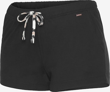 LASCANA Pajama Pants in Black