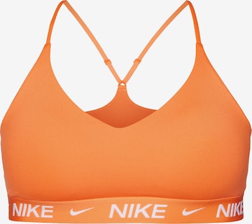 NIKE Бюстье Спортивный бюстгальтер 'INDY' в Оранжевый: спереди