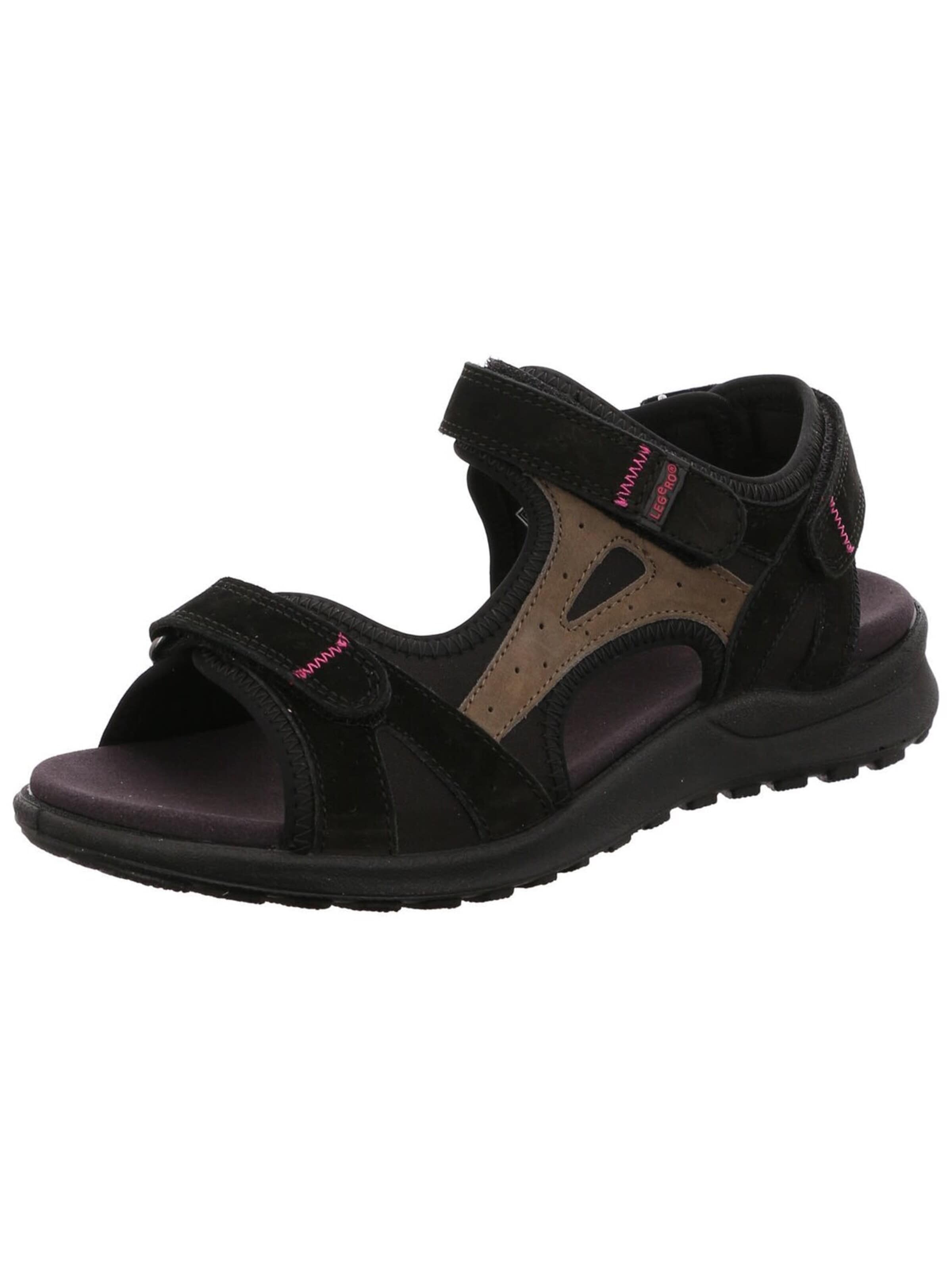 Legero - Sandalias 'Sandalette Damen 8-00732-00 Echtleder in schwarz' en negro: frente