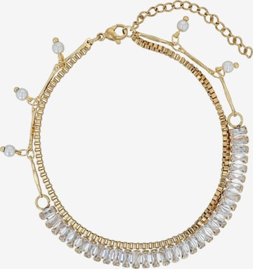 Akzent Fußschmuck 'Xaina, langlebig' in Gold: Vorderseite