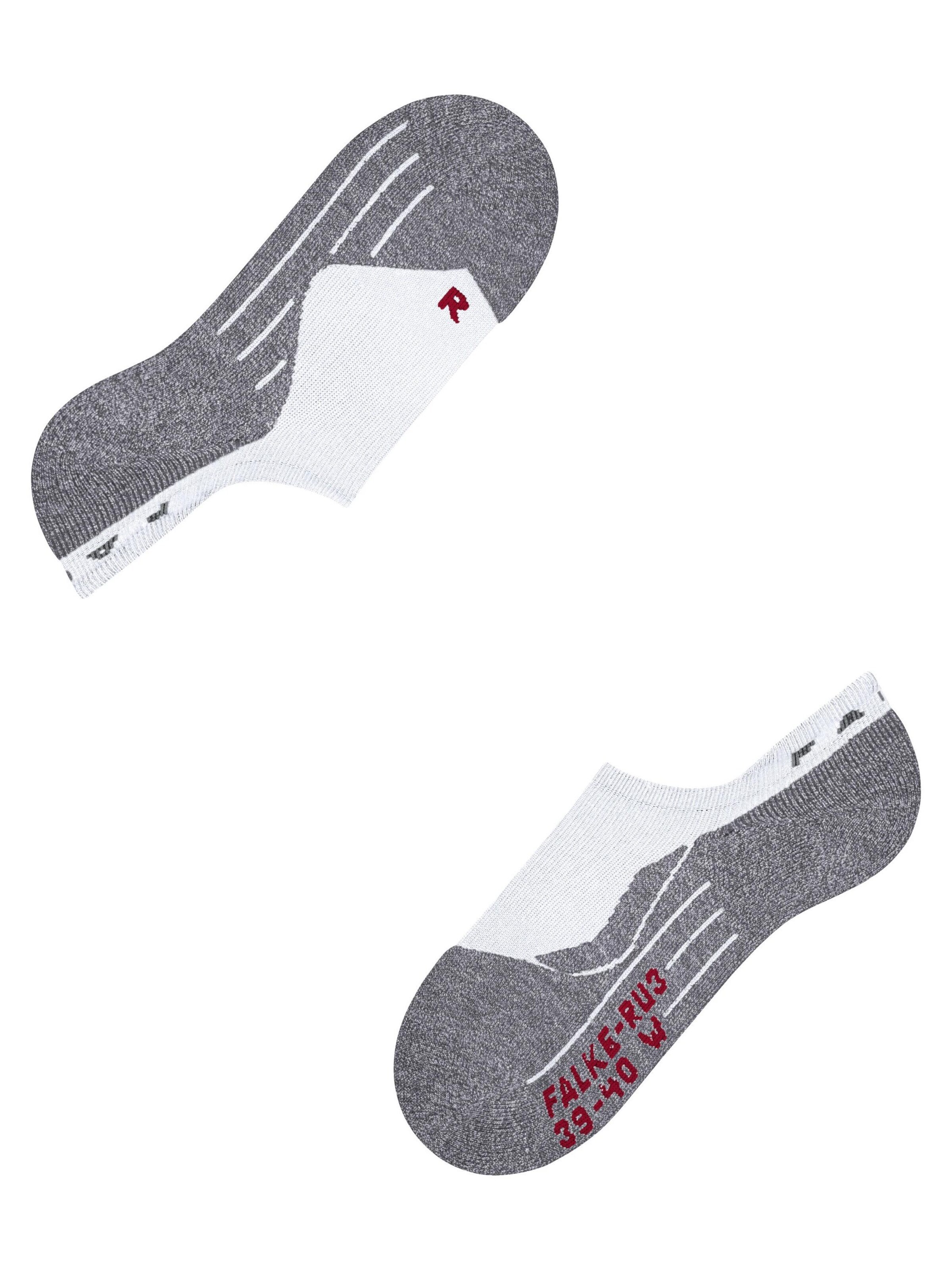 FALKE Athletic Socks 'RU3 Comfort Invisible' in White