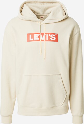 LEVI'S ® Μπλούζα φούτερ 'Relaxed Graphic Hoodie' σε μπεζ: μπροστά
