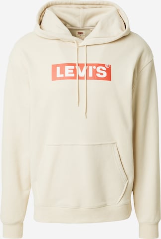 LEVI'S ® Sweatshirt 'Relaxed Graphic Hoodie' in Beige: voorkant
