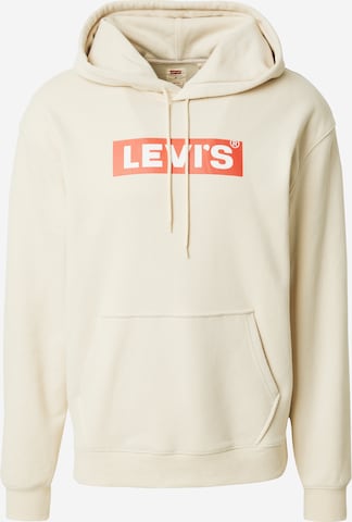 LEVI'S ® Sweatshirt 'Relaxed Graphic Hoodie' in Beige: front