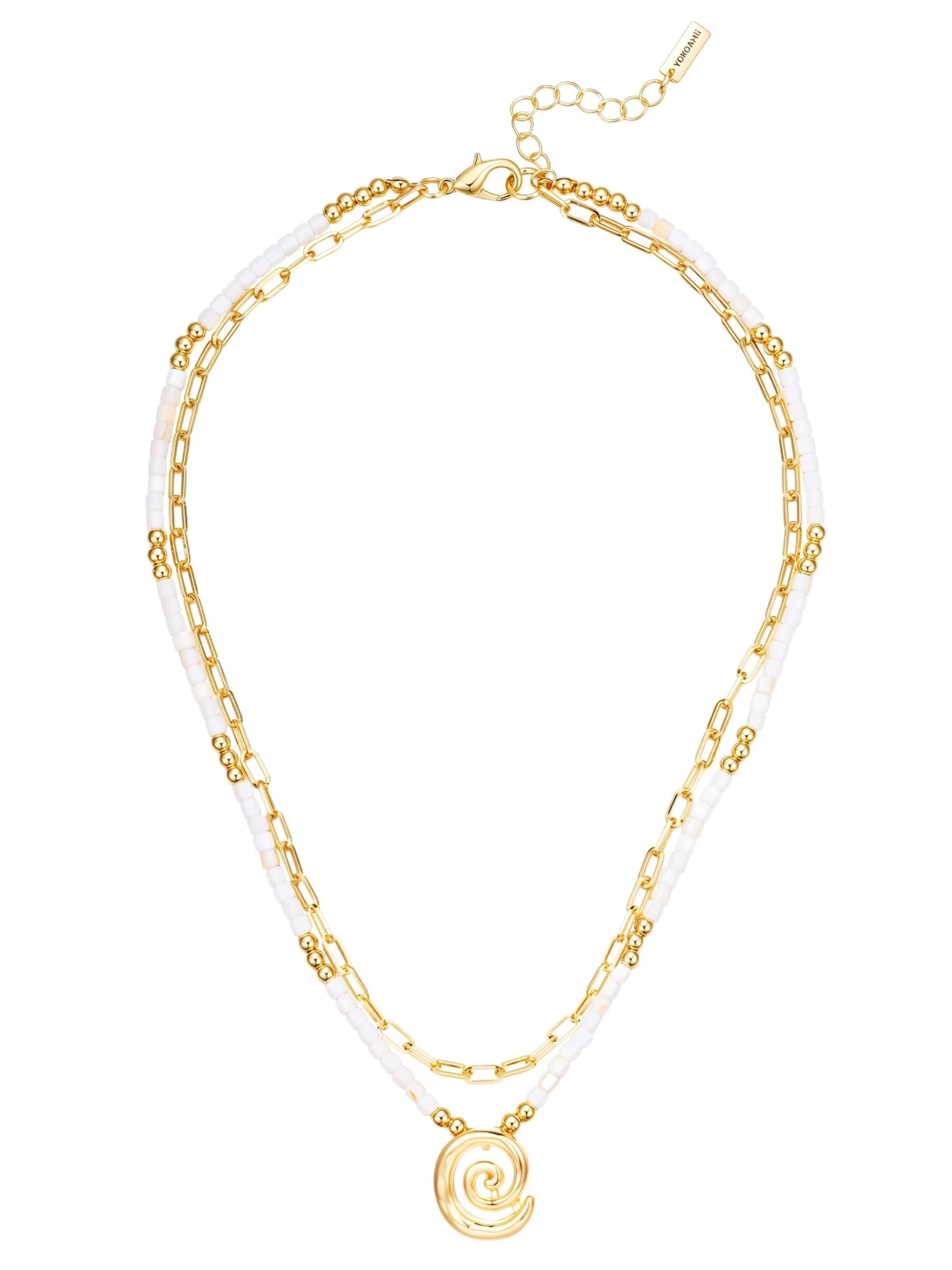 Yokoamii Kette in Gold: Vorderseite
