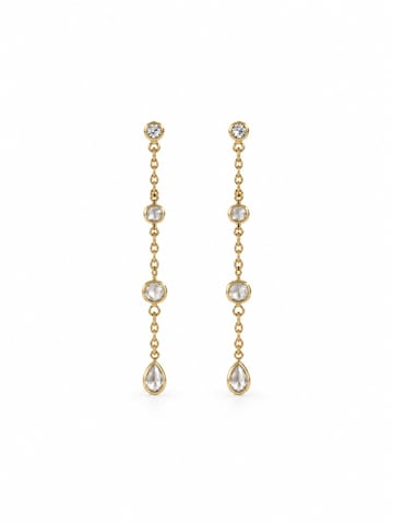 Orecchini 'Crystal Drop' di CHIVAL in oro: frontale