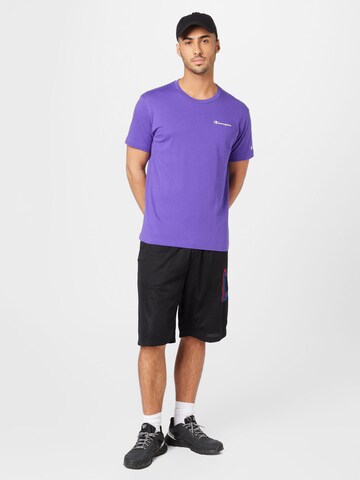 Maglietta di Champion Authentic Athletic Apparel in lilla