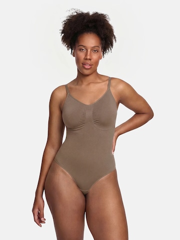 cfab Shaping bodysuit 'Bodysuit Sculpting Shapewear mit Slip' in Brown