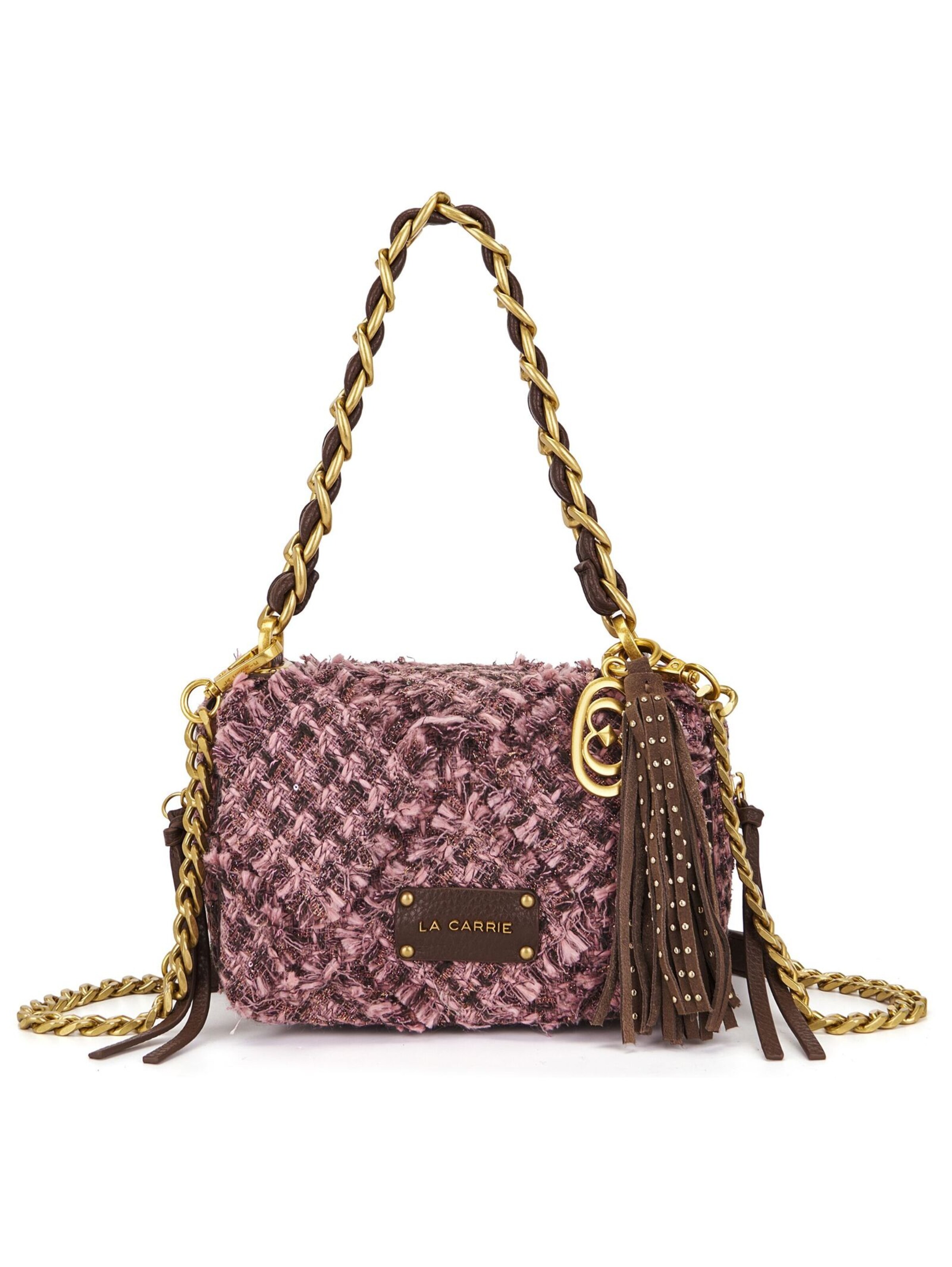 Sac à bandoulière La Carrie en rose : devant