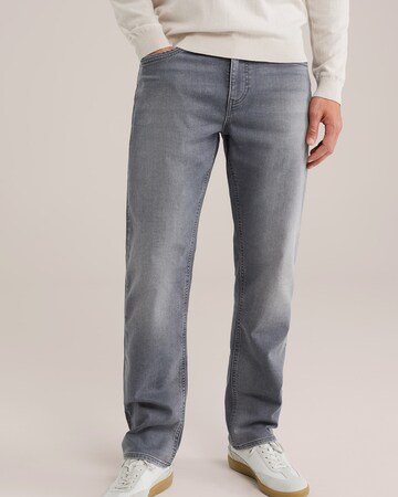 WE Fashion Regular Jeans in Grey: front