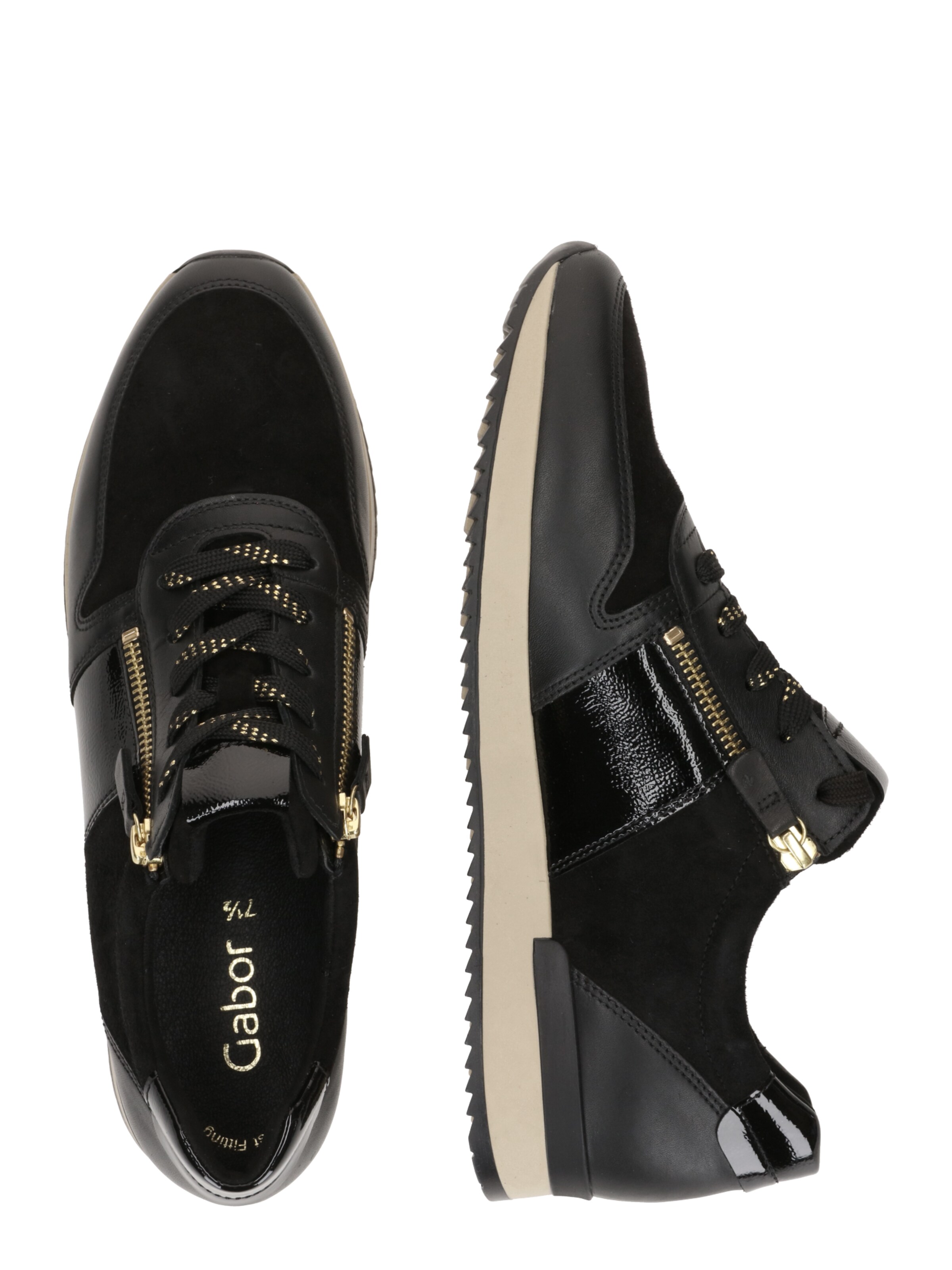 GABOR Låg sneaker i svart