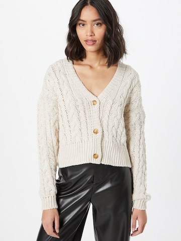 Sublevel Knit Cardigan in Beige: front