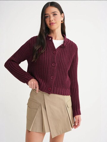 Cardigan MixRay en rouge : devant